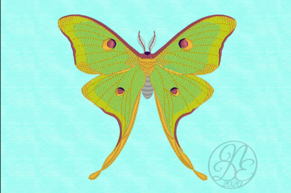 Luna Moth ITH: A Holiday Embroidery Review