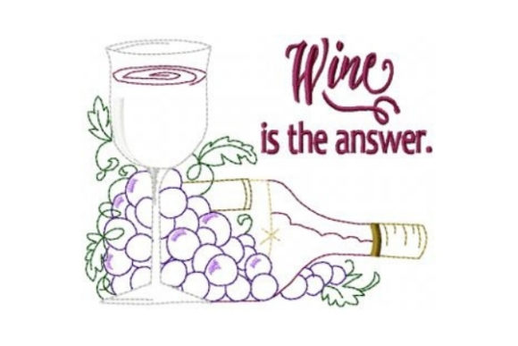 Wine is the Answer: Apparel Embroidery Review